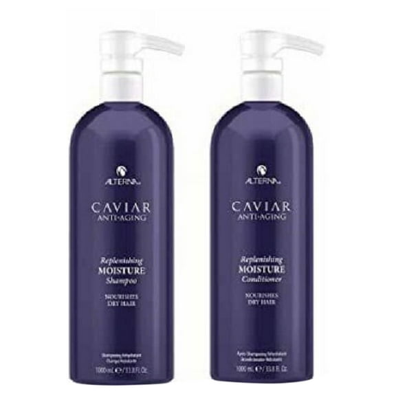 Alterna Caviar Anti-Aging Replenishing Moisture Shampoo and Conditioner Set, 33.8 oz Each