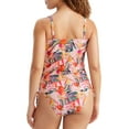 thumbnail image 2 of Panache PINK TROPICAL Paradise Balconnet Tankini Swim Top, US 34D, UK 34D, 2 of 2
