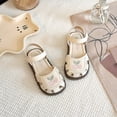 thumbnail image 6 of Sandals Kids Closed Toe Party Dress Sandals Flat Floral Embroidered Shoes Girls Summer Sandals Size 2-9 Years, 6 of 9