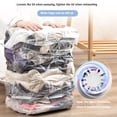 thumbnail image 2 of TFixol Dimensional Vacuum Storage Space Saver 1 Medium Pack Pump-less vacuum sealed storage bag for clothes, duvets, pillows, bedding, blankets, wardrobes etc. Save 80% space, 2 of 6