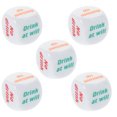thumbnail image 1 of 5pcs Drinking Game Dice Drinking Or Not Drinking Decider Dice Party Game Dice Plaything, 1 of 8