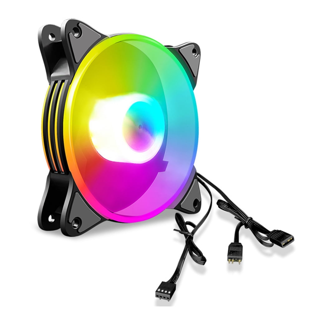 Linyer Coolmoon 12cm Computer Cooling Fan CPU Processor Dissipation