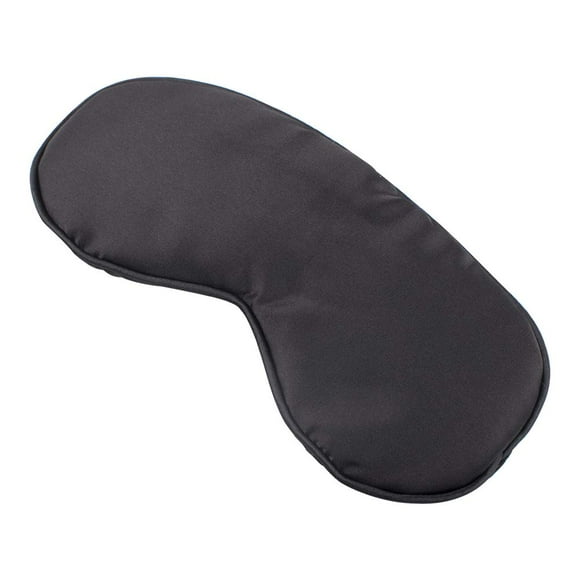 Silk Sleep Mask, Lightweight and Comfortable, Super Soft, Adjustable Contoured Eye Mask for Sleeping, Best Night Blindfold Eyeshade, Eye Mask with Adjustable Strap, Black