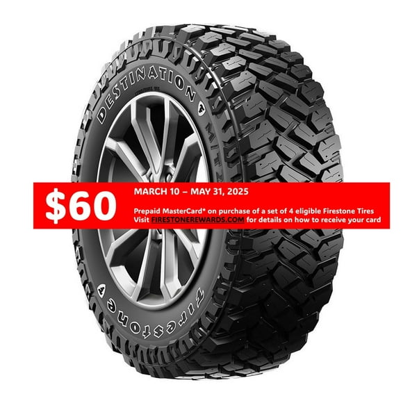 Firestone Destination MT2 LT285/70R17 E/10PLY BSW tire