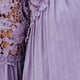 thumbnail image 4 of Qarigey Camisa de mujer Blusa de encaje con cuello en V Camisa de color sólido V Botón de manga larga Top Prendas para la parte del cuerpo Violeta M, 4 of 6
