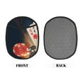 thumbnail image 2 of Pofeuu Poker Chips Print Silicone Pot Mat Mitten With Hanging Loop Heat Resistant Oven Mitts Non-Slip Bbq Baking Smoking Potholders, 2 of 7