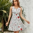 thumbnail image 7 of Blood Medical Equipment Pattern Dress Fashion Beach Long Dresses Female Party Printed Sundress, 7 of 7