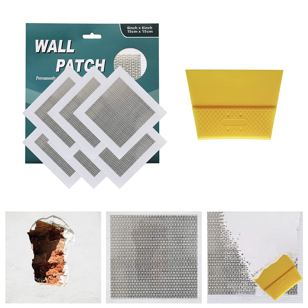 6 Pack Drywall Patch Drywall Repair kit, Wall Repair Patch Kit, Patch
