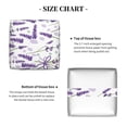 thumbnail image 5 of Gukieu Lavender Flowers Print Leather Tissue Box, PVC Waterproof Velcro Opening and Closing Square Tissue Box Holder, Suitable for Home and Office Decoration, 5 of 7