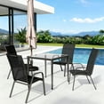 thumbnail image 6 of NAPWANT Patio Dining Chairs Set of 4 - All-Weather Stackable Outdoor Furniture for Lawn, Garden, Poolside, Black, 6 of 6