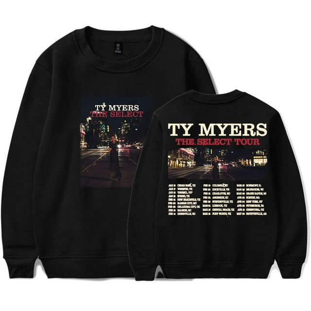 Ty Myers The Select Tour Chandails à Col Rond Cosplay Femmes Hommes Mode Décontractée Manches Longues