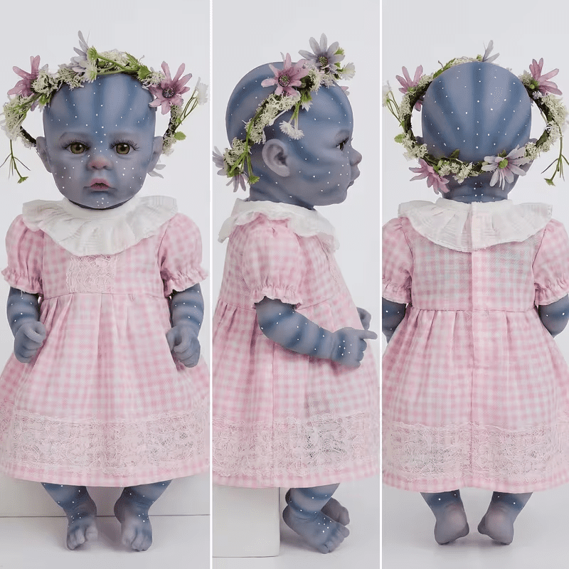 12-Inch Reborn Baby Dolls, 3D Hand-Painted Realistic Newborn Baby Doll, Soft Vinyl, Fantasy Collectible Toy for Kids, Birthday Gift