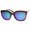 Tortoise-Gold / Midnight, variant on sunglassLA Unisex Bold Metal Temple Square Colored Mirror Lens Cat Eye Sunglasses 50mm (Black-Silver / Midnight) - 50mm