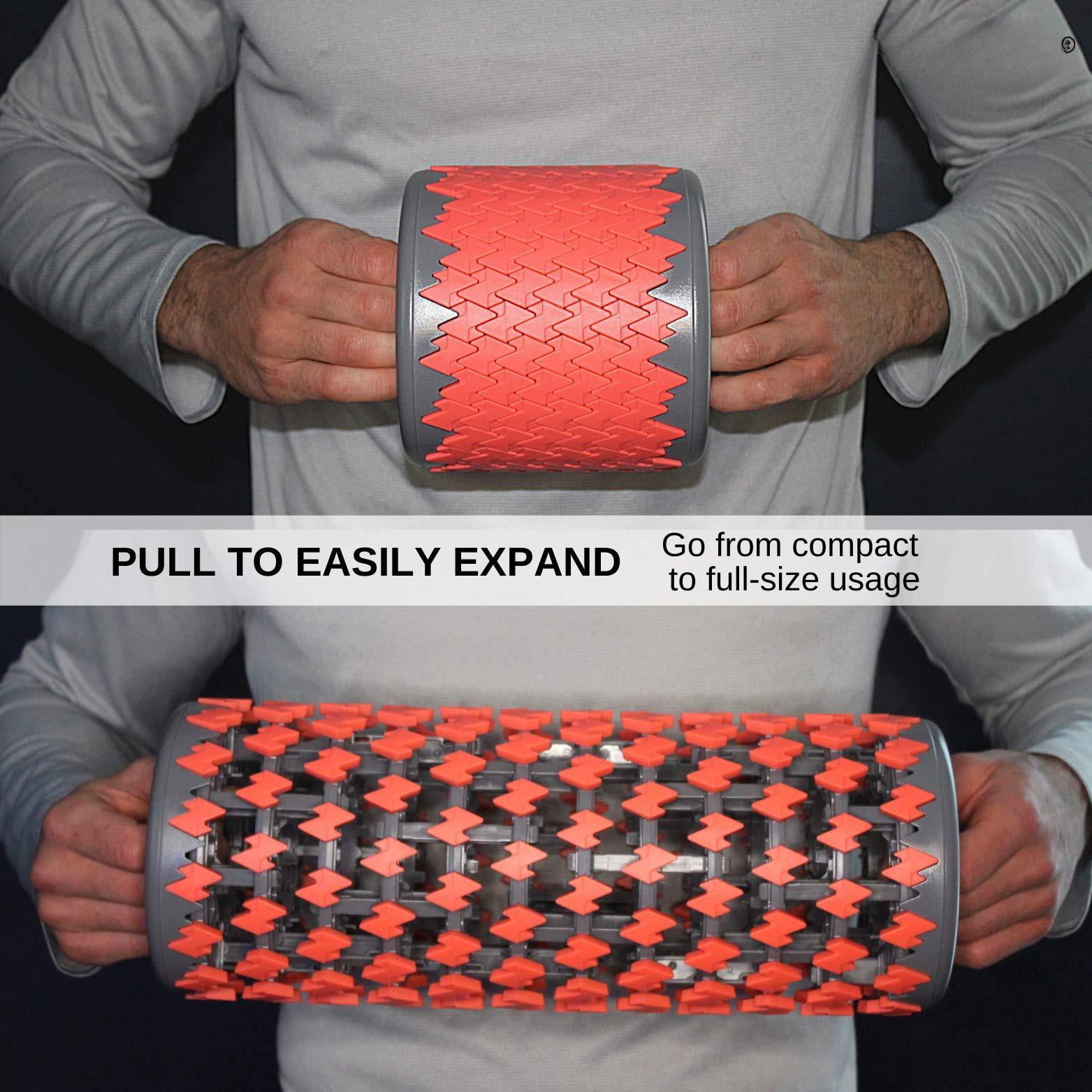 Adjustable  Foam Roller Equipment For Tissues | Massage Rollers Maximum Tension High Density Deep Tissue Thigh Arms (red)