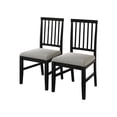 thumbnail image 2 of Castle Place Heritage Vertical Wooden Dining Chairs, Black, Set of 2, 2 of 9
