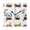 Black, variant on Winter Scenes Globes Wall Clock Square Clock Decoration Creative Clock Dual Use Black Pointer 7.78in