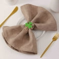 thumbnail image 3 of Napkin Ring St. Patrick's Day Napkin Rings Holder Buckle Napkin Holders Ring Metal Rhinestone Napkin Ring For St. Patrick's Day Wedding Party Table St Patrick' S Day Napkin Ring Party Flags 3x5, 3 of 5