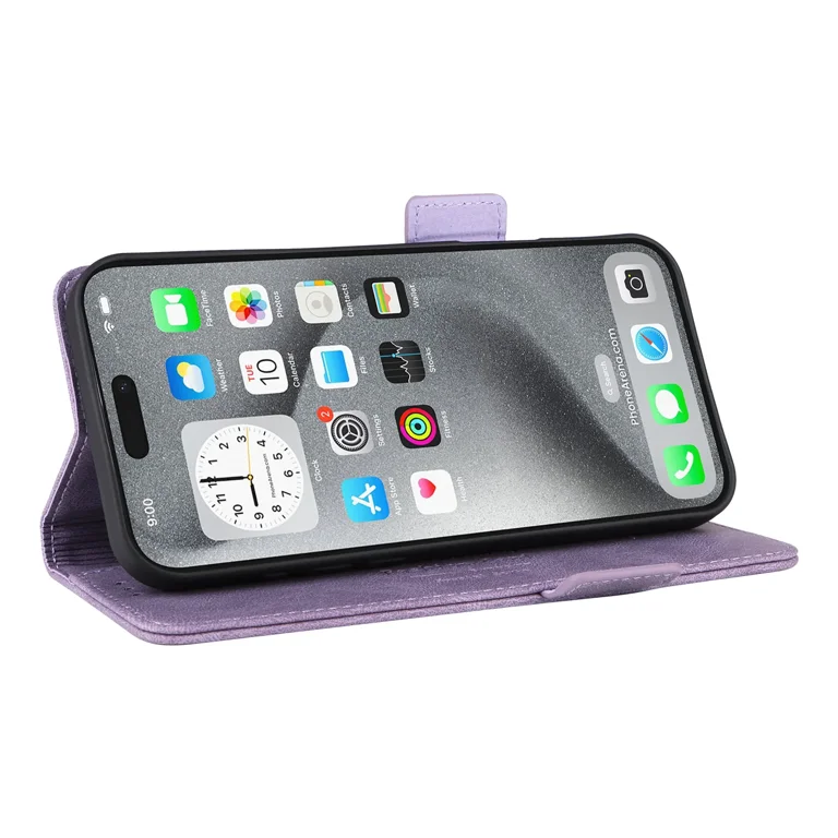 Custodia Portafoglio In Pelle Con Magnetica Per IPhone 13: Supporto Cavalletto E Slot RFID (Blu Reale) - 4