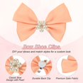 thumbnail image 2 of 2-Pack Bow Shoe Clips, Satin Elegant Detachable Buckle Bridal Heels Accessories with Pearl Rhinestone for Wedding, 2 of 5