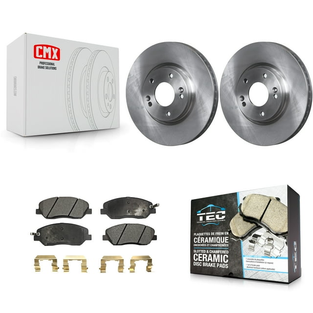 Transit Auto Front Disc Brake Rotors and Ceramic Pads Kit for Car 2007-2009 Hyundai Santa Fe K8T-100549