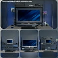 thumbnail image 6 of VIVO Black 40" Clamp-on 2-Tier Gaming Shelf System Organization with Pegboard, 6 of 8