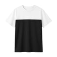 thumbnail image 4 of Boys Casual Contrast Short Sleeve Tee Shirt For Kids Comfortable Soft Top With Design Kids Loose Fit Basic Tees, 4 of 4