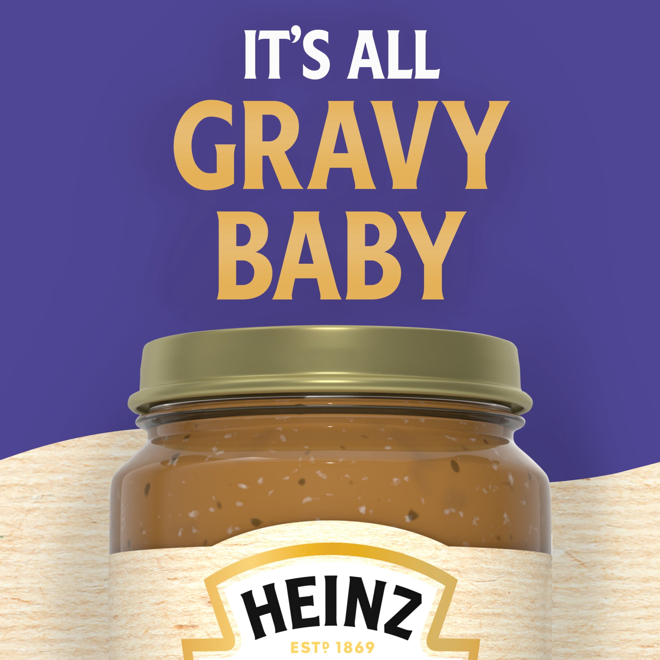 (4 pack) Heinz HomeStyle Roasted Garlic & Rosemary Gravy, 12 oz Jar