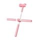 thumbnail image 2 of Herramienta de estiramiento de Cuerpo Escultura de la gimnasta Entrenamiento de pie Cuatro niveles ajustables Fitness 81 cm de hombro abierto Rosa, 2 of 8