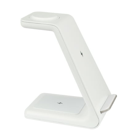 ZSOU 3-in-1 Wireless Charging Station for Multiple Devices, Apple Watch Charger Stand & Wireless Phone Charger, White