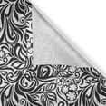 thumbnail image 4 of Ambesonne Black and White Window Valance, Western Floral, 54" X 12", Black White, 4 of 5