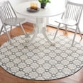 thumbnail image 3 of SAFAVIEH Vermont Orval Geometric Floral Wool Area Rug, Ivory/Green, 6' x 6' Round, 3 of 9