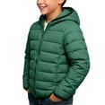thumbnail image 4 of KyCheLot Winter Jacket for Kids Solid Color Zip up Long Sleeve Clothes with Hood Comfy Warm Hooded Jackets, 4 of 5