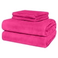 thumbnail image 1 of Juego de Sábanas Invernales MELOCOTTON HOGAR Lisas Extra Suaves Tacto Seda Bolsillo Profundo FUCSIA, 1 of 1