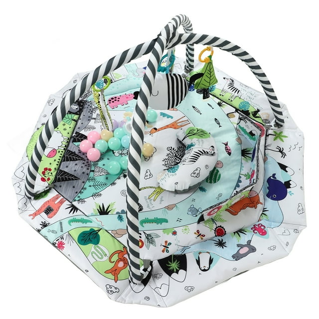 Alfombra de juegos multiusos para bebés, educación temprana, desarrollo sensorial, gimnasio de juegos para bebés, juguetes para el suelo BB037
