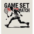 thumbnail image 5 of "Game Set Match" Tennis Sports Adult Sand Long Sleeve Hoodie-XL, 5 of 6