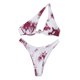 thumbnail image 1 of Trajes de baño Amzcrzy Tankini para mujer, bikini de control de abdomen para mujer, bikini de moda con hombros descubiertos y soporte de acero, traje de baño de dos piezas de color sólido, vino, L, 1 of 6