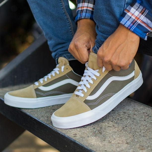 Verde Oliva Vans Old Skool Verdes Tenis Vans Old Skool Hombre