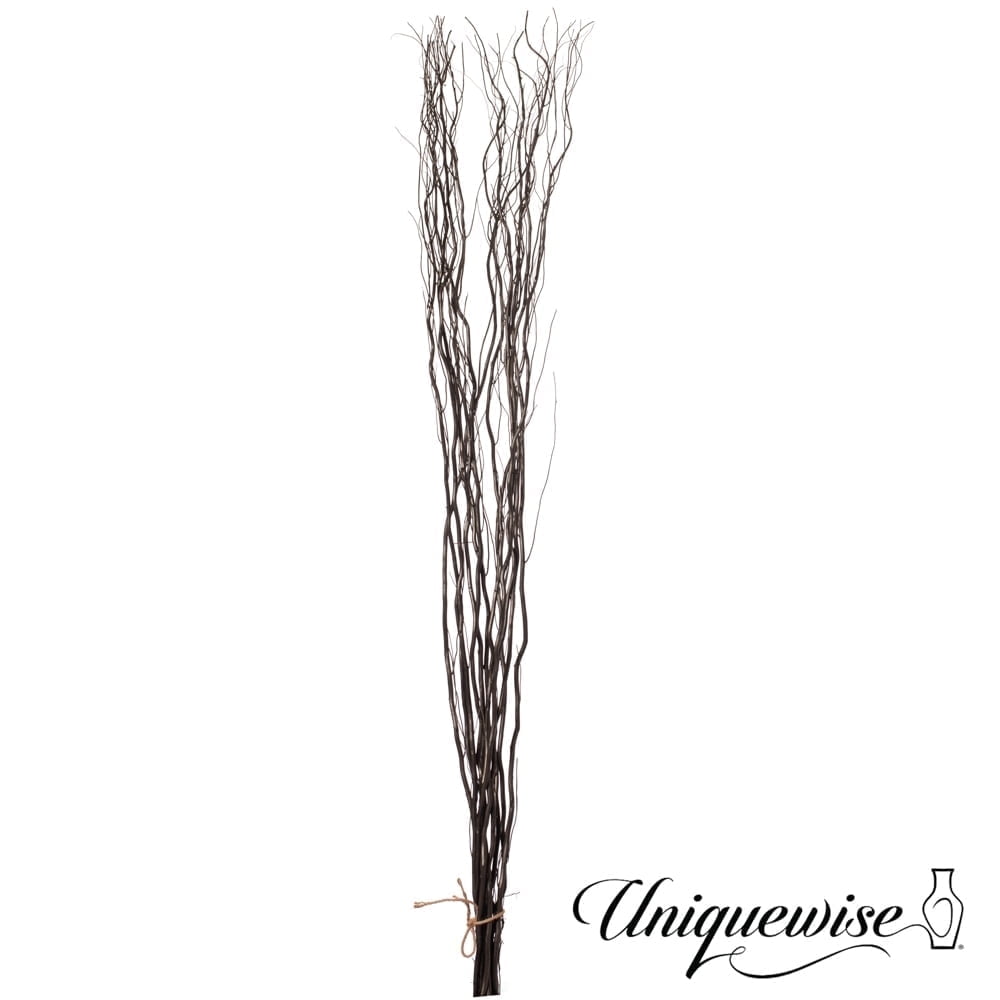 Uniquewise 12pc 59" Natural Dried Willow Twigs - Ideal Sticks for DIY Crafts Decorative Stems Floral Arrangements Floor Vase Fillers Wedding Centerpieces Event Decorations and Home Décor Accents, Red