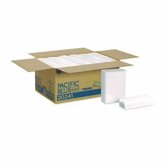 Pacific Blue Select C-Fold Paper Towel, 1-Ply, 10.1 x 10.1, White, 200/Pack, 12 Packs/Carton | Bundle of 2