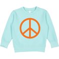 thumbnail image 2 of Inktastic Funky Orange Peace Sign Toddler Sweatshirt, 2 of 4