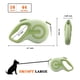 thumbnail image 3 of Correa retráctil para perro, correa para caminar para perros de 16 pies, cinta de nailon reflectante fuerte sin enredos de 360°, freno con una sola mano (verde), 3 of 5