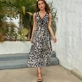 thumbnail image 3 of Glacier Black And Gray Cheetah Print Dress Summer Street Style Bohemia Long Dresses Female Sleeveless Printed Maxi Dress, 3 of 9