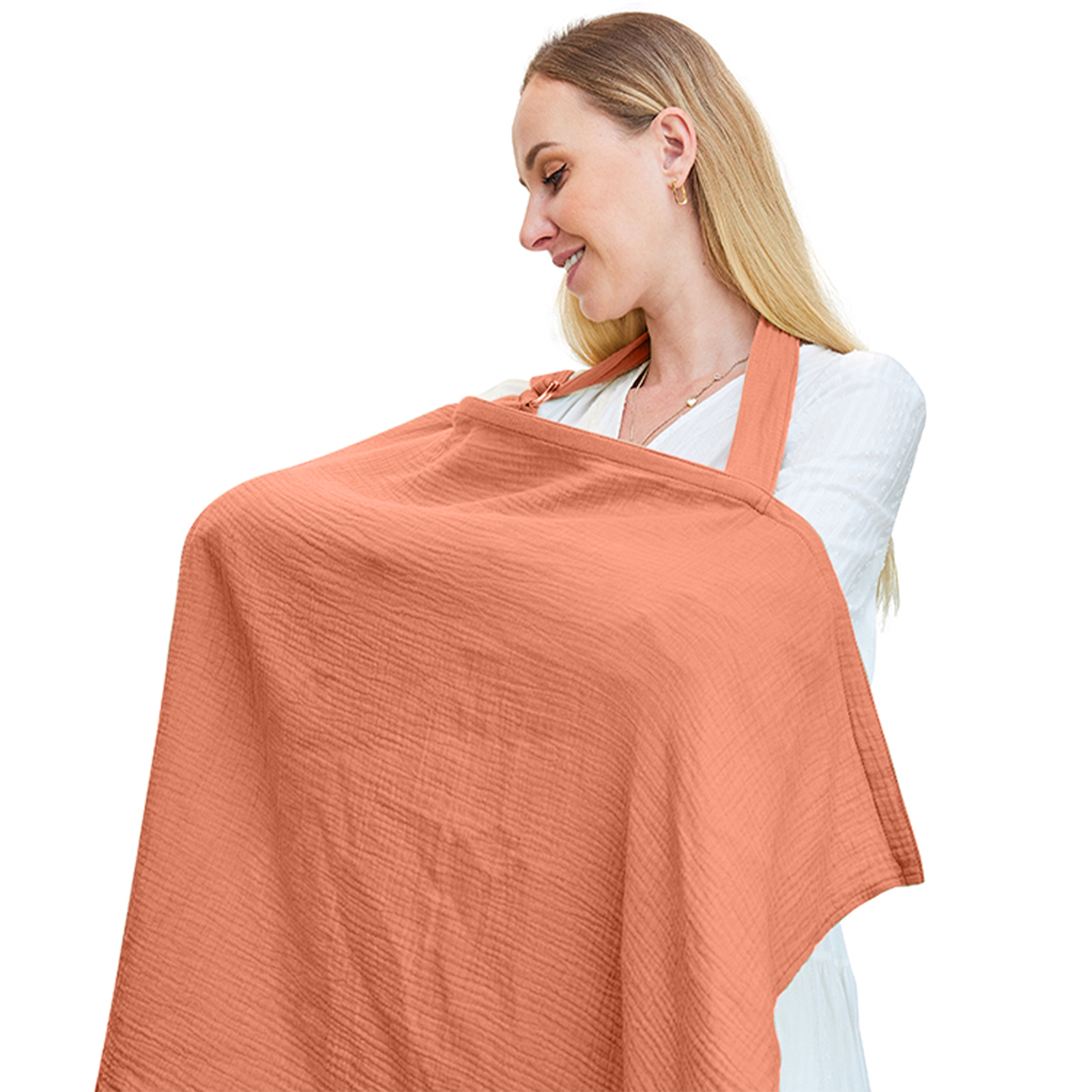 Nursing Cover for Baby Breastfeeding,Breathable Cover with Rigid Hoop for Mother Nursing Apron