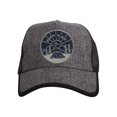 thumbnail image 1 of Top Headwear Chapeau de Camionneur Réglable en Paille Happy Place - Gris/noir, 1 of 2