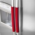 thumbnail image 3 of GustaveDesign 2 Pieces Refrigerator Door Handle Covers, Kitchen Appliance Decor Handles Antiskid Anti-Static Protector Perfect for Grill,Dishwasher "Red", 3 of 9