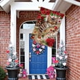 thumbnail image 4 of Valentines Day Cat House Flag 28 x 40 Vertical Double Sided Red Roses Spring Farmhouse Holiday Outside Decorations Burlap Yard Flag BW757-40, 4 of 6
