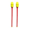 thumbnail image 2 of Conjunto de 2 piezas de gimnasia rítmica, equipo de entrenamiento profesional de 45,5 cm para cabeza amarilla vara roja, 2 of 9