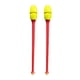 thumbnail image 2 of Accesorios de baile para gimnasia, mazas rítmicas conectables de 45,5 cm, agarre fácil para entrenamiento cabeza amarilla vara roja, 2 of 9