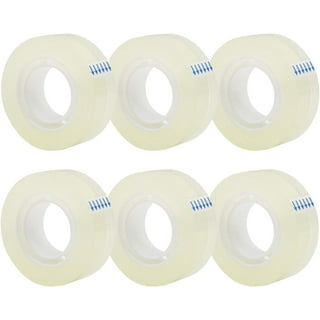  Transparent Tape (8 Rolls) Refill Tape 3/4-Inch x 1200 inch for  Office School Home cellophane Tape Clear Tape Refills rollme (Clear-8pcs)  (Clear 32PC) : Electronics