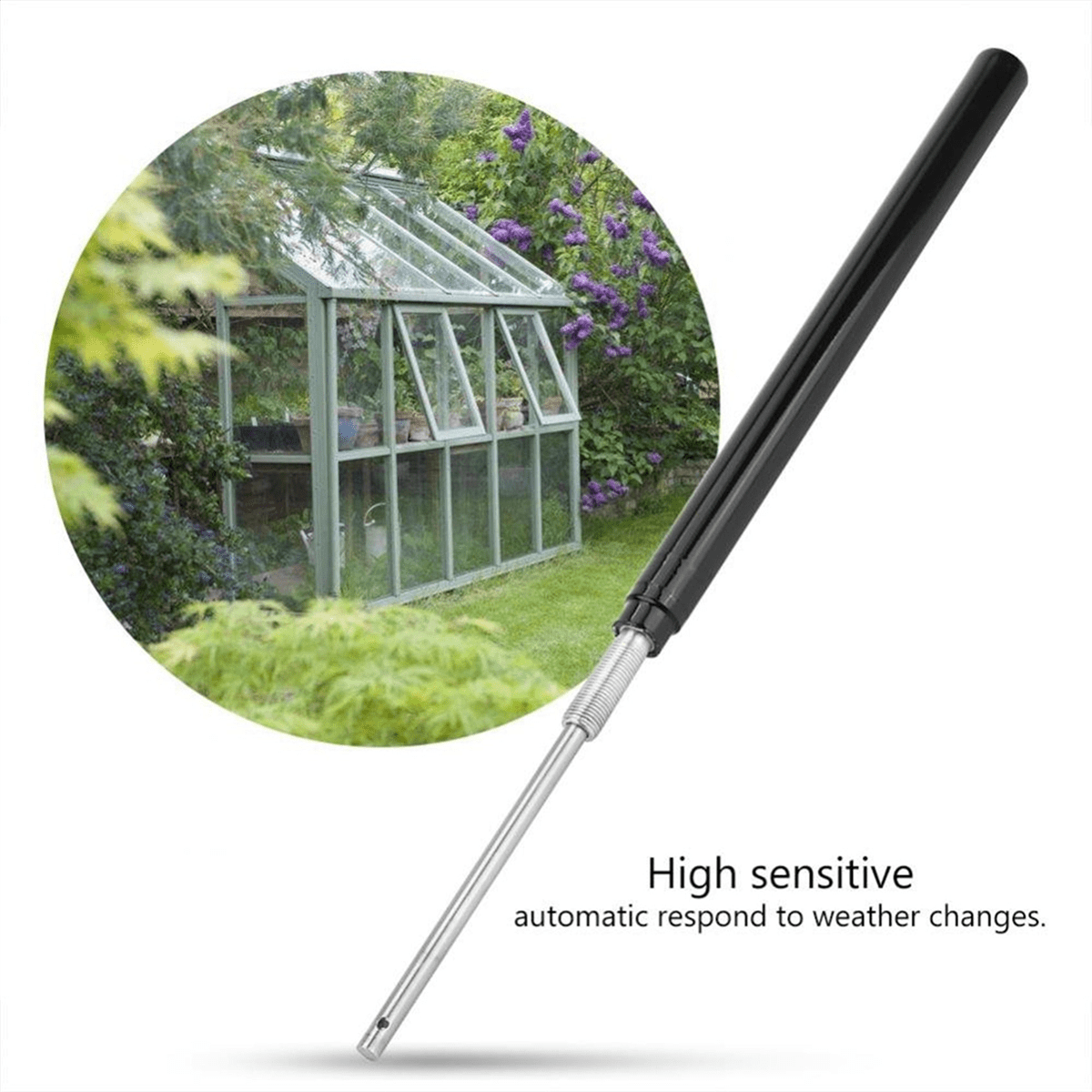 2X Temperature Sensitive Automatic Window Opener Cylinder Automatic Greenhouse Window Opener Cylinder,2 x Window Opener Cylinder,black